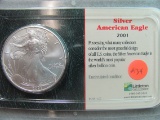 2001 Silver American Eagle - Littleton verified uncirculated - In original sleeve