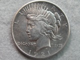1921 Peace Silver Dollar - nice! - Very key date - tough find in this condition