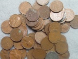 Old Shotgun Roll pennies - appear to be all 1940's & 1950's/Wheat