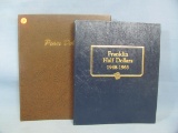 Whitman Franklin Half Book & Dansco Peace Dollar coin books - No coins included