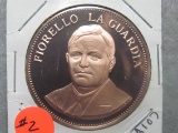 1973 Gallery of Great Americans - Fiorello La Guardia Coin - Mayor of New York 1934-1945