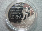 Korea 28th Anniversary (1953-1991) One Dollar Coin - In Plastic Capsule
