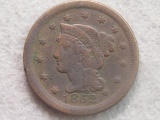 1852 Large One Cent Coin - Clear 