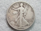 1917 Walking Liberty Half Dollar Coin - 90% Silver, clear date