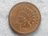 1873 Indian Head Cent - semi-key date
