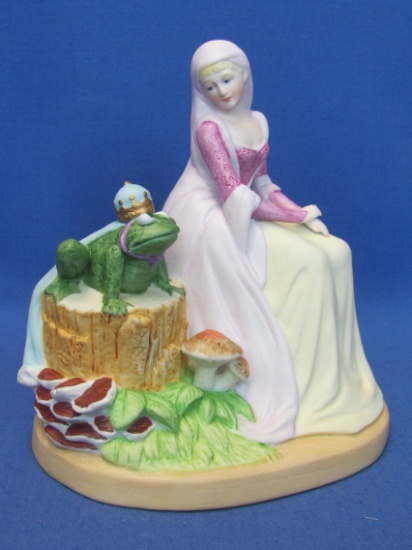 “The Princess & the Frog” Danbury Mint Porcelain Figurine – Fairy Tale Collection – 5 1/2” tall -5 1