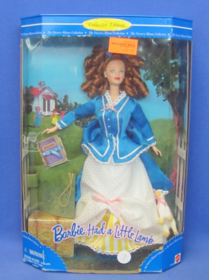 1998 Barbie Doll – Barbie had a little Lamb – Nursery Rhyme Collection – New in Box