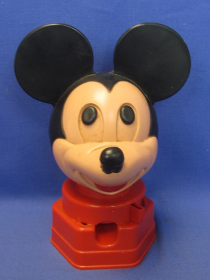 Hasbro 1968 Mickey Mouse Gumball Machine Bank – appx 9” Tall – Good to Very Good Vintage Cond.