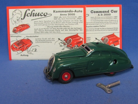 Schuco Kommando-Auto Anno 2000 – German Wind-Up Car w Original Papers & Box