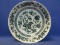 Vintage Decorative Blue & White  Appx 9” DIA Serving Bowl - “Nordic Blue” Japan