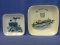 M/S Nordic Prince 4 1/2” Sq Pin/Trinket Dish & Royal Copenhagen 3 1/4” Sq Plaque Storks Nesting