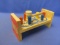 Playskool Cobbler's Bench – All Wood Toy – Hammer, 6 Pegs & 4 1/4” Tall x 9 1/2” L X 3 3/4” W Bench