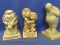 3 Vintage Novelty Figurines: Paula 1960 USA, 1970 & 1978 Russ Berries & Co. USA – Each Appx 5-6” T