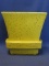 Vintage Mc Coy Yellow & Brown Speckled Planter 5 3/4” T x 3 1/4” W x 3 Deep