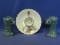 Vintage Candle Holders: Job's Daughters (Masonic)  Viletta's Arts Roseburg Oregon & 2 Artisanal Shee