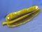 Vintage Treasure Craft 1963 Banana Leaf  Dish 17 1/2” Long x 4” to 6” Wide