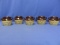 5 Monmouth Pottery Western Stoneware Texas Longhorn Small Bean pots – Appx 4 1/23” T x 4” DIA Base