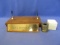 Vintage Desk Toppers: 2 Pen Stand, Brass Name Plaque, Brass AAL Insurance Pen Stand