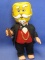 Vintage Seed Corn Advertising Mascot 1970 Kernel Renk Poseable Doll w/ Cigar 7 1/2” Tall