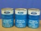 3 Vintage 1 Quart Metal Cans of Ford Automatic Transmission Fluid – All Full