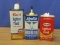 3 Vintage Tins: Mystik Household Oil, Gulf Lighter Fluid & Texaco Lighter Fluid – Great Graphics