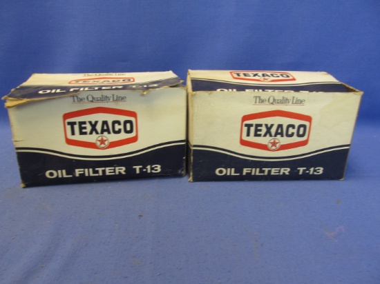 2 Vintage Texaco Oil Filters T-13 – NIB