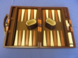 Vintage Travel Backgammon Board Game – Complete – As in Photos