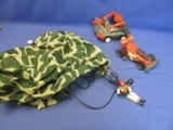 2 Vintage GI Joe Vehicles : Star Com (with action figure) & Record Breakers Pulverizer & Parachutist