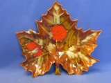 Vintage Dryden Host Springs Arkansas Maple Leaf Dish – Appx 8 1/2” X 9”