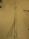 Copper Lightning Rod NO Point -  612” Long Copper Pipe & a 48” Tall Iron Wire 3 Legged Stand (Flat)