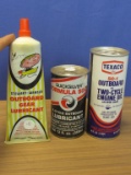 Texaco 2 Cycle Outboard Engine Oil, Quicksilver 2 Cycle Outboard Lubricant, Stewart Warner Outboard