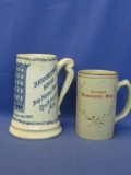 Brernheimer Bros.  Big Home Stores Baltimore Md.  Grand Opening  Stein – 1907 & Mpls Souvenir Mug