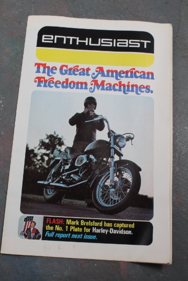 1973 Harley Davidson Motorcycles Enthusiast Magazine MARK BRELSFORD #1