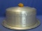 Vintage West Bend Aluminum Cake Carrier w/Ceramic Moisture Stone inside &  Acorn Lid Knob 
