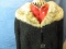 Vintage Persian Lamb Jacket – Collar may be Fox – Lined – Beautiful 1 1/2” Clear Lucite Buttons