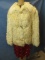 Vintage White Shearling Jacket -- Ribnick Furs  – 3 Toggle Button Closure  Modern Women's 5-6 appx