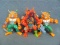 Three Triceraton Teenage Mutant Ninja Turtles Toys from the early 1990;s – Played with condition