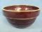 Stoneware Shoulder Bowl – Dark Brown Color – Marked “USA 9IN” on Bottom – 9” diameter 4 ½” tall