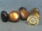 Three Sets of Vintage Door Knobs – One Set Crystal, One Set Copper?, Last Set Black