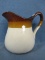 Three Tone Ceramic Pitcher – Gailstyn-Sutton – Made in Taiwan – 8”T – Great condition