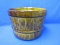 Vintage McCoy Barrel Planter – No.3025 – Large – 7 3/4”T x ~10 1/4”Dia – Great condition aside from