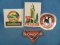 Lot of Advertising Stickers / Decals – Buffalo Bill Cody Wyoming, Cushman, Conoco Nebraska