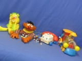 Assorted Toys:(Puppets)  Muppets Inc. Ernie (tear), Boinkers Boxing Lizard,FP Chatty Phone, Choo-Cho