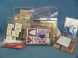 Collection of Stamps and Stamp Pads – Great for Scrap-booking or Holiday Craft Projects