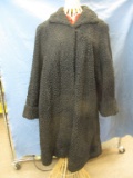 Vintage Persian Wool Coat – Slit Pockets, 2 Hook & Eye Closure – Appx 9-10 – small worn area
