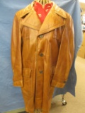 Vintage Shaino's Leather Jacket -Made in Canada – w/ Zip out Quilted lining & 3 Faux Shell Buttons