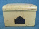 Gold Medal Flour Metal Recipe Box with Recipes - “Kitchen-Tested” - 5” x 3 ½” x 3 ¾”