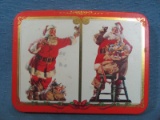 Tin of Coca-Cola Advertising Santa Themed Playing Cards – Two Decks of Unopened Cards in Tin