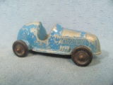 Vintage Diecast Metal Blue Race Car #3 Tootsietoy – Marked P-10335 inside – 3 ½” long