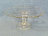 Clear Glass Cake Stand – 5” tall and 11” diameter – Simple and Elegant Design